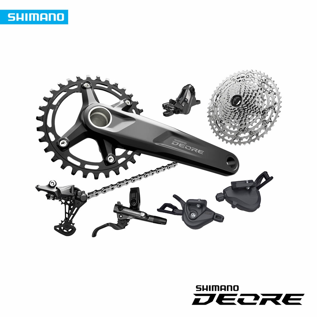 1x11 sp.Deore#M5100 ชุดเกียร์จักรยานเสือภูเขา Shimano Deore#M5100  1x11sp. New2021