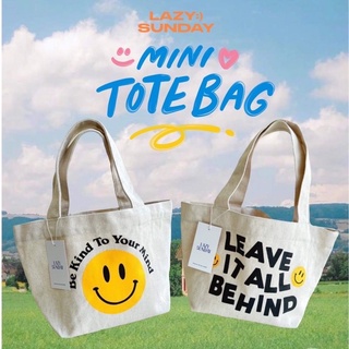 กระเป๋าเคียง minibag ผ้าแคนวาส ป้ายแทค