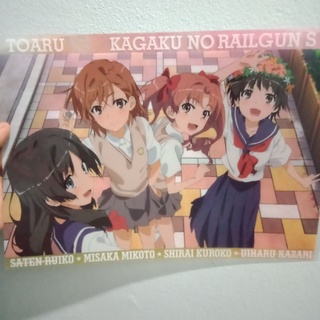 แฟ้มA4 อนิเมะ แร็ลกัน Railgun Anime Cartoon Japan