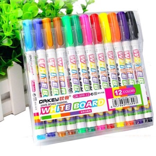 White Board Marker ปากกาเขียนไวท์บอร์ด ใช้เขียนกระดานไวท์บอร์ด หนังสือ wipe &amp;clean (หนังสือเขียนแล้วลบได้) -- Ny-