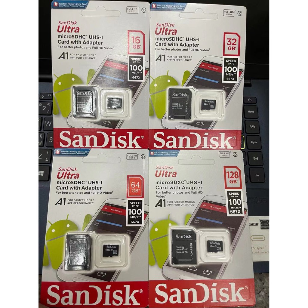 Micro Sandisk Ultra Micro Sd Card Gb Gb Gb Gb Gb Class A Sdsquar