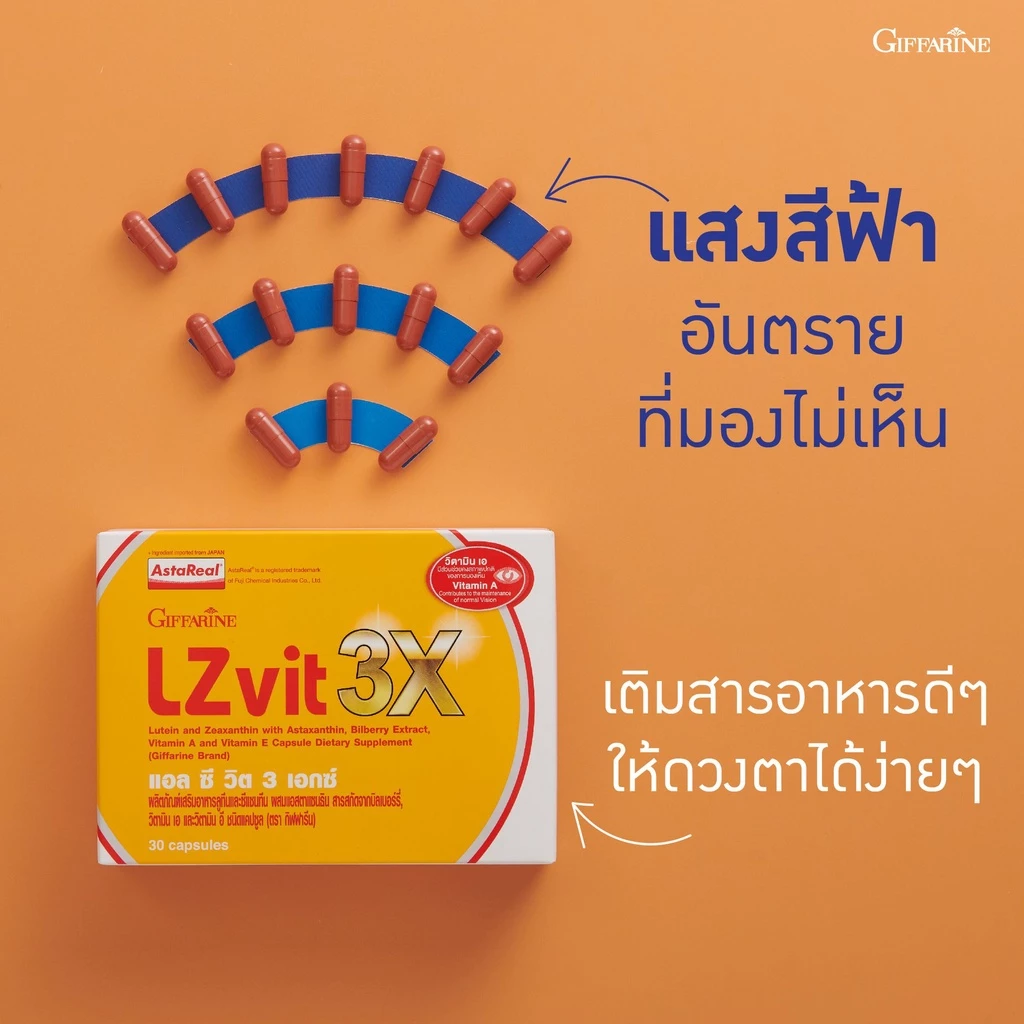 อาหารเสริมบำรุงสายตา แอลซีวิต วิตามินเอ ลูทีน ซีแซนทีน Lz vit plus A บำรุงสายตา thumbnail 4
