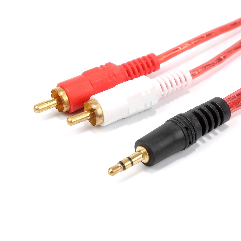 【1.5m/3m/5m/10m】3.5mm to 2 RCA audio cable, for phone, headphone, speaker black 3.5mm Jack stereo to 2 RCA Male Aux Audio Cable Wire