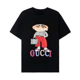 เสื้อยืดอินเทรนด์ผู้ชายอินเทรนด์ผู้หญิงเสื้อยืด พิมพ์ลายกราฟฟิค Gucci Crayon Shin Chan Kaneki แฟชั่นสําหรับผู้ชาย และผู้