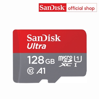 SanDisk Ultra MicroSDXC UHS-I 128GB ความเร็วสูงสุด 120 MB/s U1 A1  (SDSQUA4-128G-GN6MN)