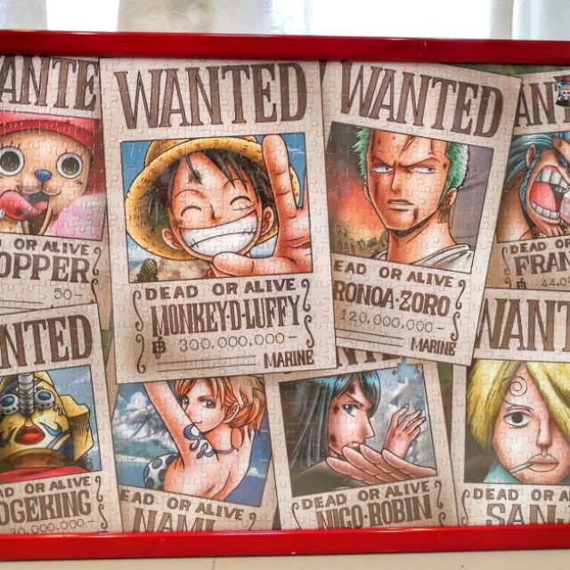 ตัวต่อรูปวันพีช Jigsaw puzzle one piece wanted (1,000 pcs)​