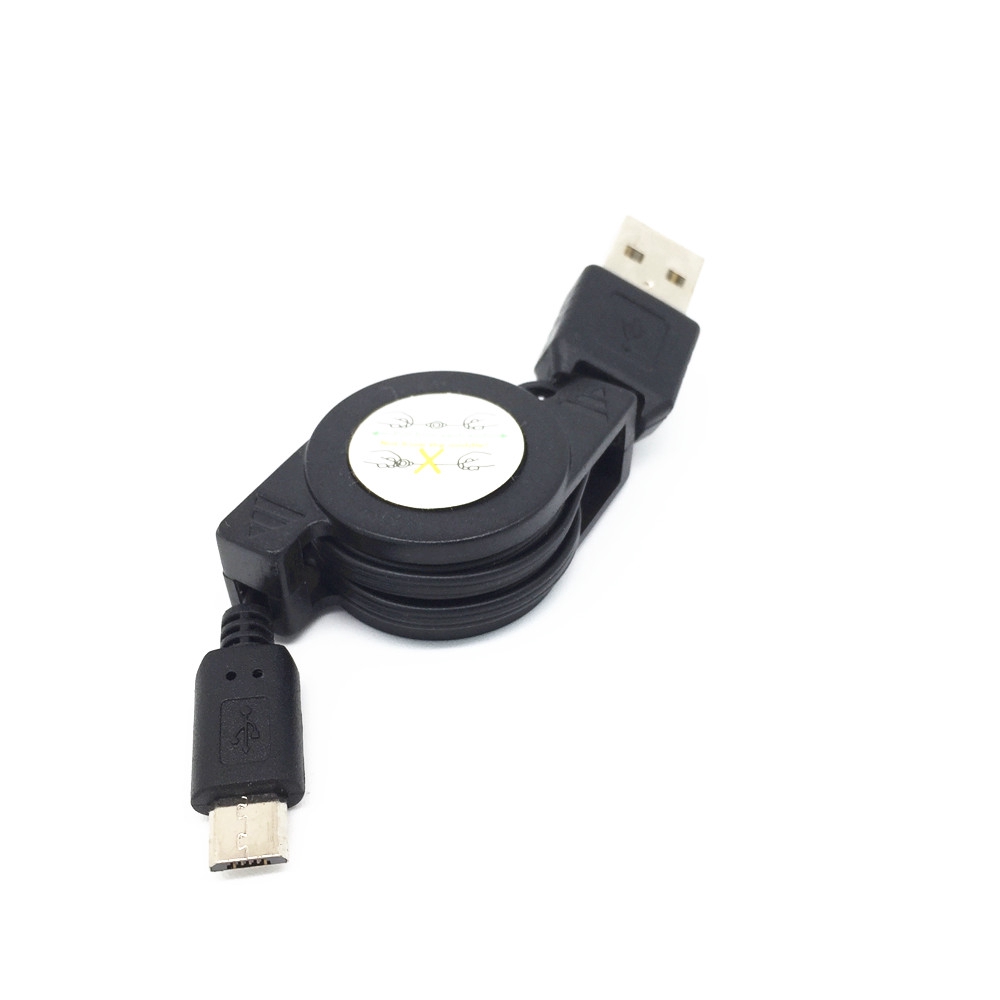 สายชาร์จซิงค์ข้อมูล Micro USB แบบพับเก็บได้สําหรับ Samsung Galaxy สไตล์ Duos Trend 2 3 Win Teos Focu