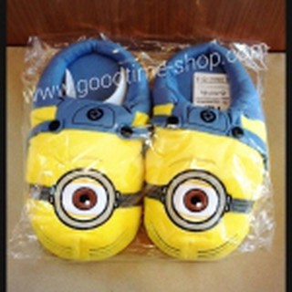 รองเท้ามินเนี่ยน Minions ผ้านุ่ม มีทั้งตาเดียว