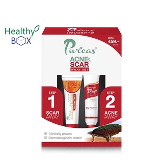 PURICAS Dragons Blood Scar Gel 8g.+Anti Acne Gel 10g. ลดรอยแผลเป็น รอยสิว รอยแดง รอยดำ