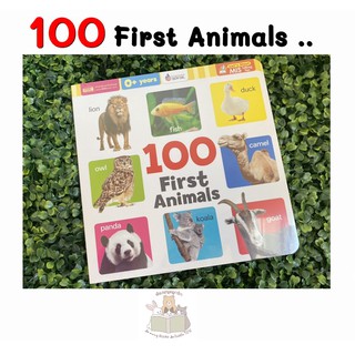 หนังสือ บอร์ดบุ๊คคำศัพท์ประกอบภาพ 100 First Animals สำหรับเด็ก 0+