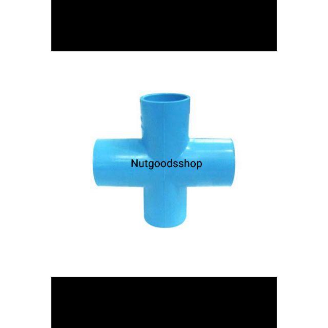 ข้อต่อ pvc สี่ทาง (ขนาดท่อน้ำประปา 1/2 นิ้ว)
