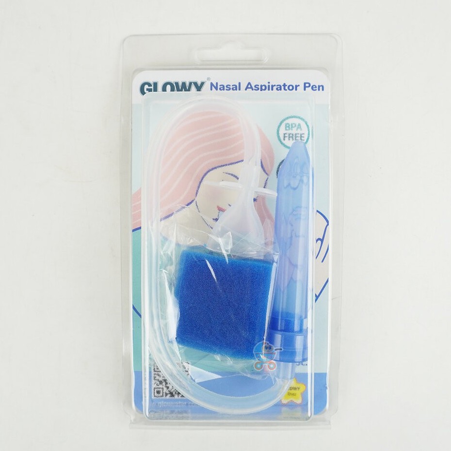 GLOWY NASOL ASPIRATOR PEN ที่ดูดน้ำมูก (ใช้ปากดูด) ดูดน้ำมูกทางจมูกเด็กโดยใช้แรงดูดจากปากผู้ใหญ่