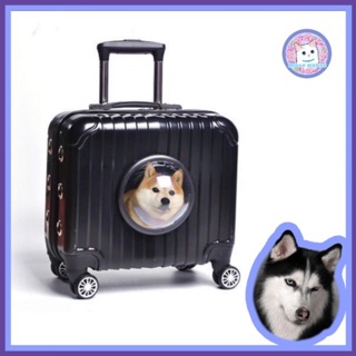 MILLY HOUSE♥  Pet trolley boxสัตว์เลี้ยงแพ็ครถเข็นกรณีดึงก้านแพ็คสําหรับผู้รักสัตว์ท่องเที่ยวกรงแมวแบบพกพา