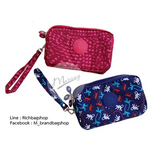 กระเป๋าคล้องมือ Kipling 3ช่อง มีลาย