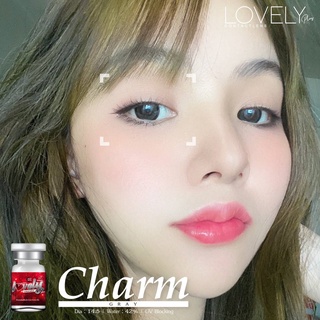 คอนแทคเลนส์ Lovely รุ่น Charm Gray (สีเทา)