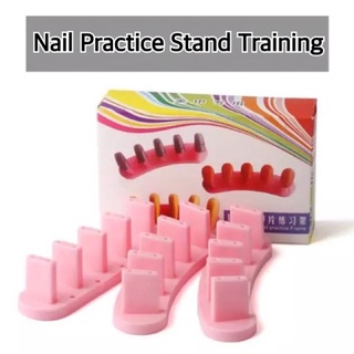 🪴แท่นเพ้นท์เล็บ แท่นทำเล็บ Nail Practice Stand Training