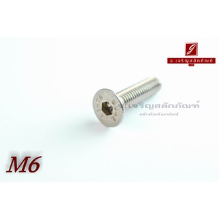 น็อตหัวจมเตเปอร์สแตนเลส M6x30