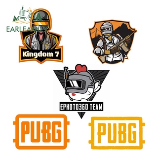 Earlfamily สติกเกอร์โลโก้ Pubg 13 ซม. กราฟิก ป้องกันรอยขีดข่วน สําหรับติดตกแต่งรถยนต์ รถจักรยานยนต์ รถบ้าน ตู้เย็น รถจัดแต่งทรงผม