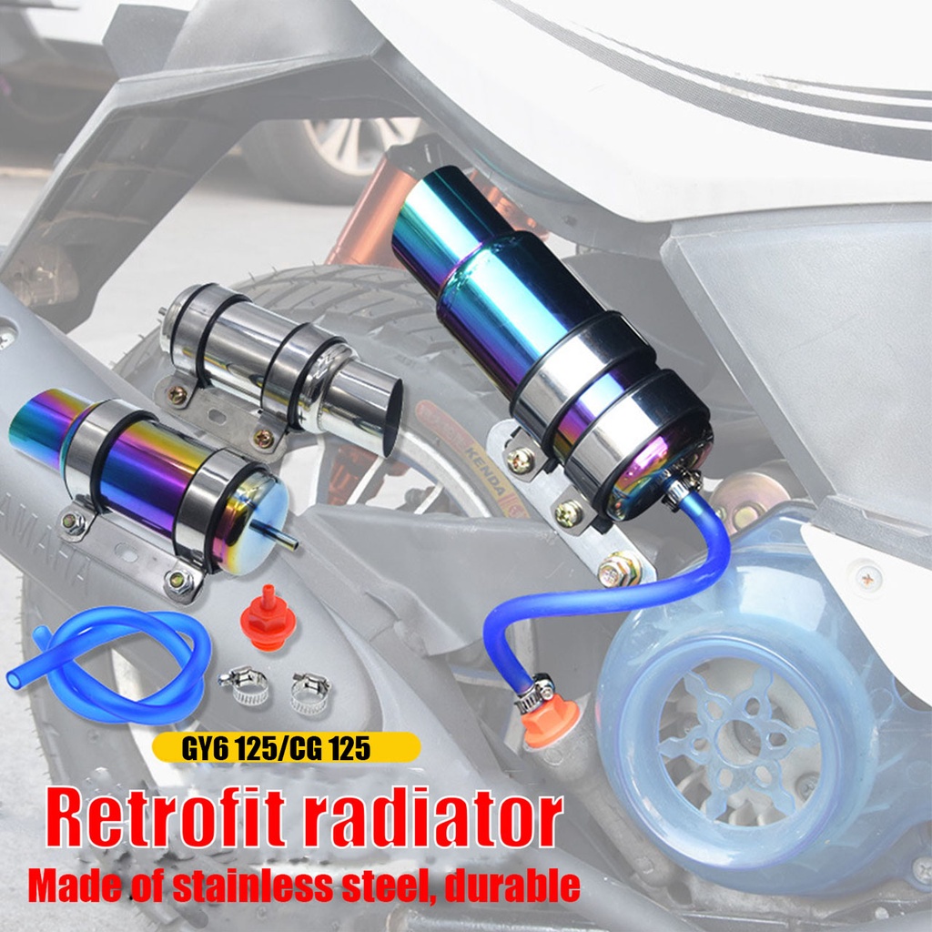 Motorcycle Radiator Motorcycle Modification Accessories Rsz Wisp Gy6 125 Oil Cooler Oil Radiator