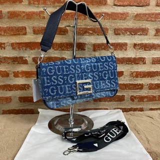 GUESS Brightside Debossed Logo Shoulder Bag กระเป๋าสะพายไหล่ ครอสบอดี้ (outletbag) 002