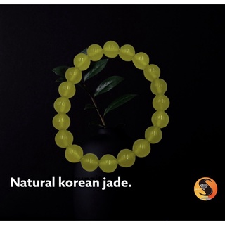 yellow jade from Korea 10 MM หยกเหลืองจากเกาหลี 10 MM