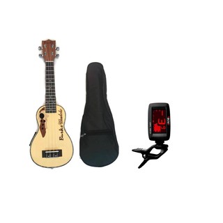 Guitar อูคูเลเล่ไฟฟ้า Ukulele 21นิ้ว+แถมกะเป๋า+แถมแครื่องตั้งสายAT-200D