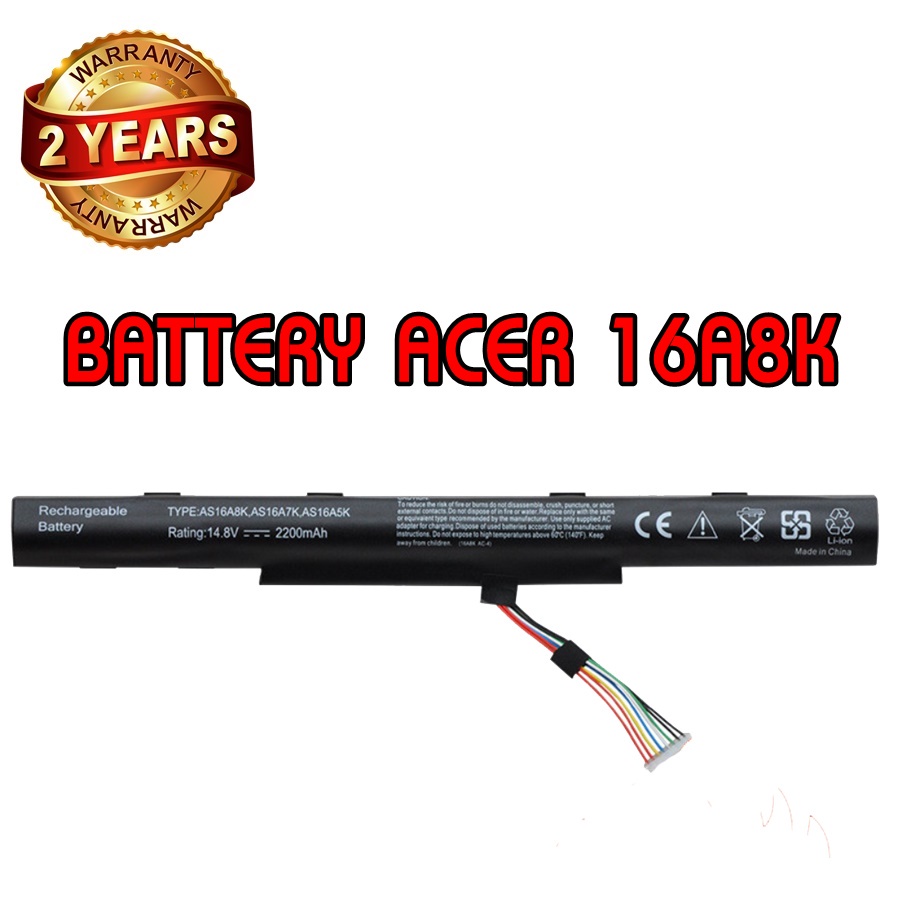 รับประกัน 2 ปี BATTERY ACER AS16A8K แบตเตอรี่ เอเซอร์ AS16A7K AS16A5K E5-475 E5-475G E5-575