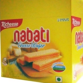 Nabati Cheese Wafer นาบาติ ขนมชีส เวเฟอร์ชีส 12 ห่อขนมนำเข้า ให้เลือก 2 รสชาติ