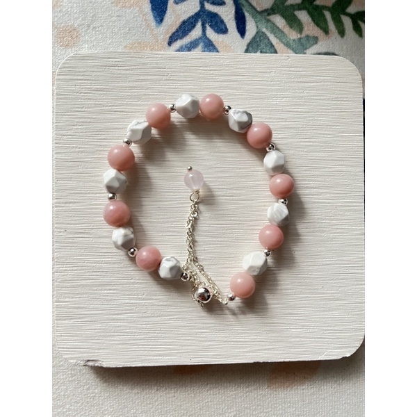 สร้อยข้อมือคริสตัล Sunstone+Howlite