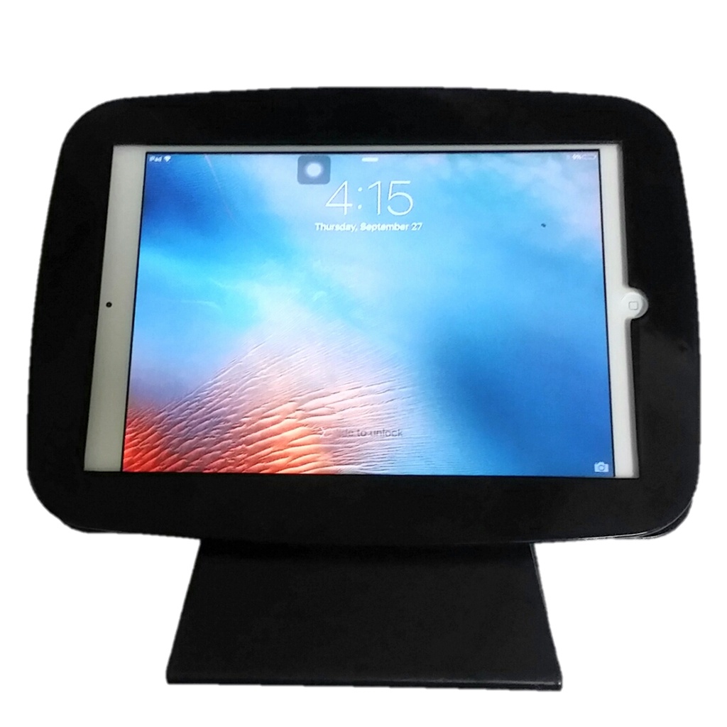 ฐานขาตั้งจอไอแพด/แทบเล็ต 9.7"-10.5" ทุกรุ่น เคสโลหะนิรภัยยึดน๊อตใช้เป็นเครื่อง POS/Kiosk Universal T