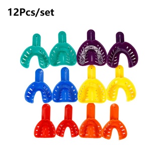 ถาดพลาสติกสําหรับใส่ฟันเครื่องมือทันตกรรม 12 ชิ้น