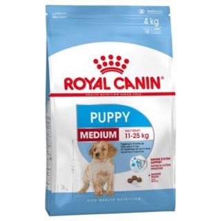 Royal Canin Medium Puppy  4 kg อาหารลูกสุนัข ขนาดกลาง อายุ 2-12 เดือน 4 kg