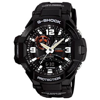  Casio G-shock Gravity นาฬิกาข้อมือผู้ชาย สายเรซิน รุ่น GA-1000-1A - สีดำ