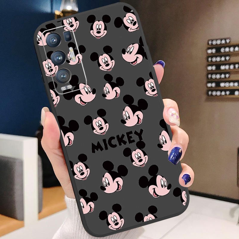 เคสซิลิโคนนิ่ม ขอบตรง ลายมิกกี้เมาส์ สําหรับ OPPO Reno6 Z 5G Reno 5 Pro 4 4G 3 Reno2 Z F - รูปที่ 3