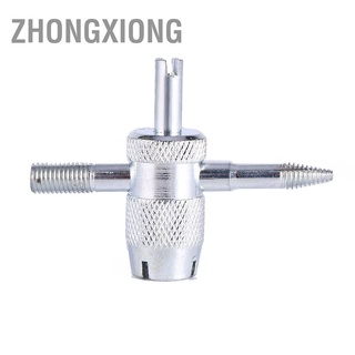 Zhongxiong 4} เครื่องมือไขควงสําหรับซ่อมแซมวาล์วยางล้อรถยนต์รถจักรยาน