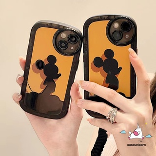 เคสโทรศัพท์มือถือ TPU แบบนิ่ม ลายการ์ตูนมิกกี้ เมาส์ กันกระแทก ป้องกันเลนส์กล้อง สําหรับ iPhone 13 14 11 12 Pro MAX 6 6S 7 8 Plus X XR XS MAX SE 2020