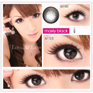 Moonlight Black (1)(2) Pitchy บิ๊กอาย สีดำ Moon Light  ตาโต โทนแบ๊ว Contact Lens Bigeyes คอนแทคเลนส์ ค่าสายตา สายตาสั้น