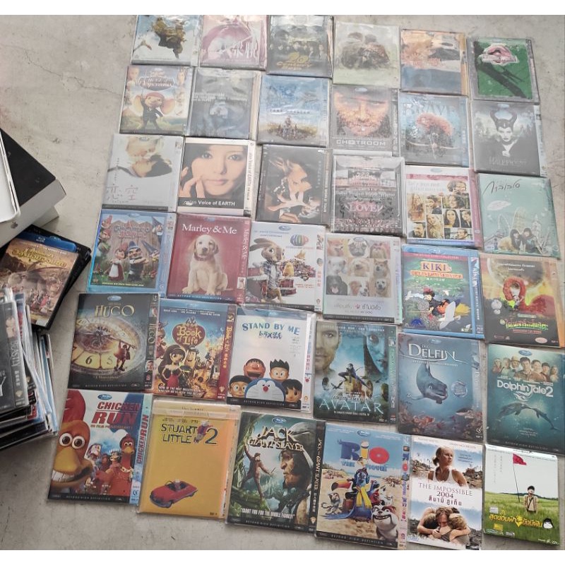 แผ่นหนังBlurayและdvd