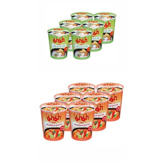 (แพ็ค6) MaMa Cup Instane Vermicelli Noodles มาม่า คัพ เส้นหมี่กึ่งสำเร็จรูป 60 กรัม มี 2 รส