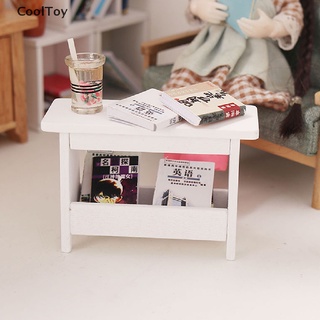 &lt; Cooltoy &gt; โมเดลโต๊ะ ชั้นวางหนังสือ เฟอร์นิเจอร์ ขนาดมินิ สําหรับตกแต่งบ้านตุ๊กตา 1:12