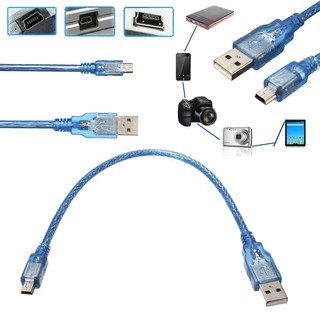 USB 2.0 A Male to Mini USB B 5pin Male Cord Adapter Converter Power Cable Charger For Arduino Camera Wholesale 30CM