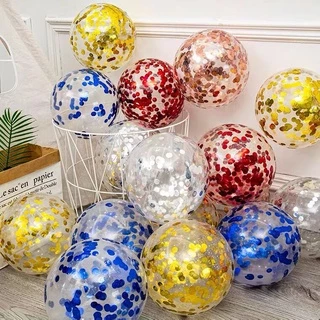 🔥ส่งด่วน🔥 ลูกโป่งกลิตเตอร์ (1 ใบ) Glitter กลิตเตอร์ ข้างในบรรจุกลิตเตอร์ ใช้ตกแต่ง ขนาด12 นิ้ว birthday balloon