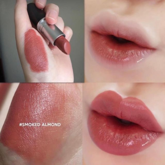 mac amplified lipstick smoked almond