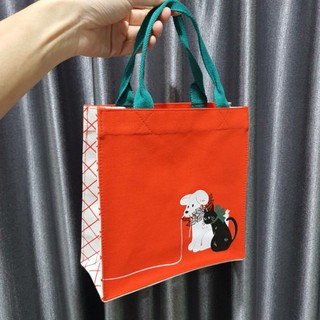 กระเป๋าผ้า Starbucks Tote bag Cat &amp; Dog limited edition