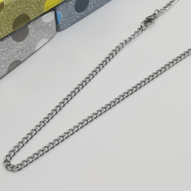 [65ซม.][3มม.] สร้อยคอสแตนเลส 不ity钢项链