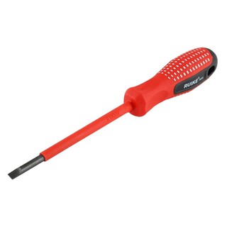 screwdriver VDE FLAT-HEAD SCREWDRIVER RUIKE 5" Hand tools Hardware hand tools ไขควง ไขควงหัวแบบหุ้มฉนวนกันไฟฟ้า RUIKE 5