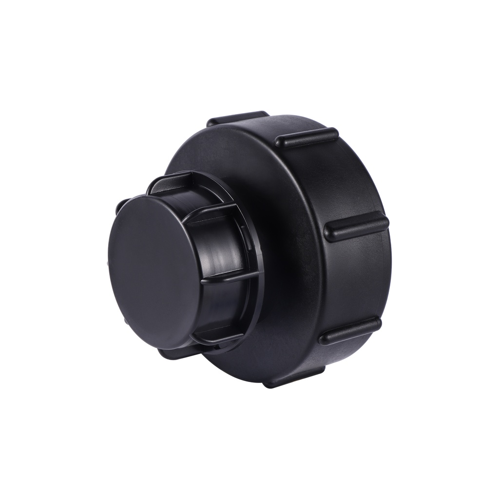 1 PC IBC อะแดปเตอร์ S100x8 ลด S60x6 IBC ถังเชื่อมต่ออะแดปเตอร์เปลี่ยน Garden Water Connectors สีดํา