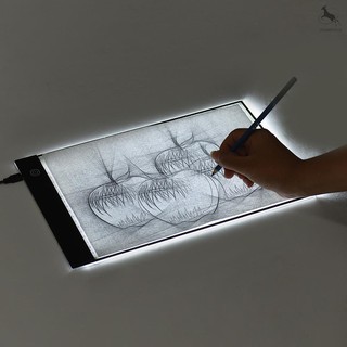 *Fast shipping* A4 Ultra-Thin Light Box LED Artcraft  Eye-protecting Tracing Light Pad with Seperate Scaled Panel Holder Clamp Stepless Dimness USB Cable for Tatoo Diamond Painting Drawing Sketching Animation