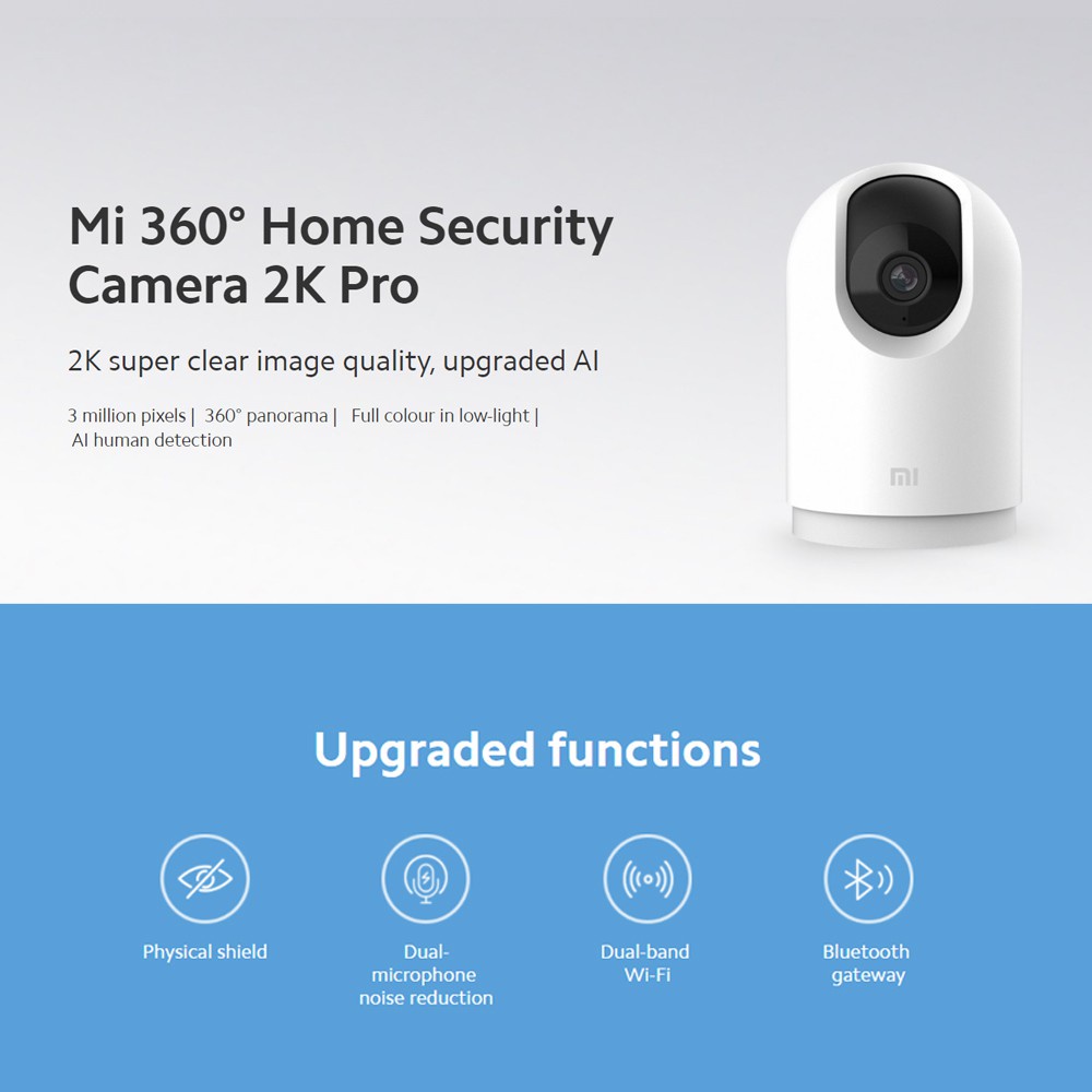 Xiaomi Mi 360° Home Security Camera 2K Pro (Global Version) กล้องวงจรปิด IP Camera ประกันศูนย์ไทย 1 ปี