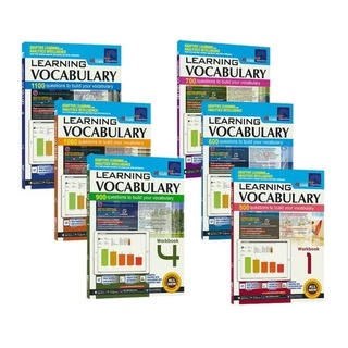 พร้อมส่ง SAP Learning Vocabulary Grade 1-6 Singapore Vocabulary Workbook Primary School หนังสือเด็กภาษาอังกฤษ ฝึกภาษา